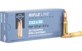 TR&Z PP739P Metric Rifle Rifle Line 7.62x39mm 123 GRPointed Soft Point 20 Per Box/ 50 Case - 20rd Box