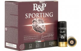 B&P 12B1SCL7 Sporting Clay 12GA 2.75" 1oz #7.5 Shot 25 Per Box/ 10 Case - 25sh Box