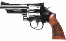 Smith & Wesson 150339 27 Classic DA/SA .357 4" 6 Walnut Square Butt Blued Revolver