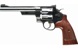 Smith & Wesson 150341 27 Classic DA/SA .357 6.5" 6 Walnut Square Butt Blued Revolver