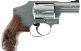 Smith & Wesson 150784 640 Machine Engraved Double .357 2.1" 5 Engraved Wood Stainless Revolver