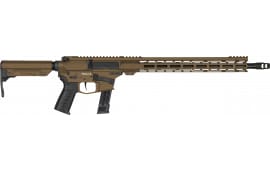 CMMG RESOLUTE Mk17 Semi-Automatic 9x19mm Rifle, 16.1" Barrel, 33+1 Capacity, Sig P320 Magazine Compatible - Midnight Bronze Cerakote - 92A530FMB