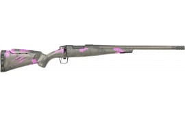 Fierce Firearms Mini Rogue Bolt Action 6.5 Creedmoor Rifle, 20" Match Grade Barrel, 4+1 Capacity - Purple Camo Carbon Fiber Stock - ROGM65CM20BP