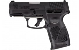 Taurus G3C Semi-Automatic 9x19mm Compact Striker Fired Pistol, 3.26" Barrel, (3) 10 Round Magazines - Includes US Flag Holster - 1G3C93110CK4