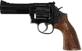 Smith & Wesson 150909 586 Classic DA/SA .357 4" 6 Wood Blued Revolver