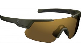 Magpul MAG104413152030 Defiant Eyewear Bronze Gold Lens OD Green Frame