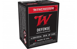 Winchester Ammo USA44SWJHP USA 44 S&W Spl 200 GRJacket Hollow Point 20 Per Box/ 10 Case - 20rd Box