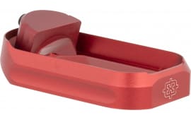 Cross Armory CRGFMWRD Flared Magwell made of Aluminum with Anodized Red Finish for Glock Gen 1-3