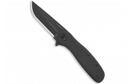 Outdoor Edge VX230B Razor VX2 EDC 3" Folding Plain Black Oxide 420J2 SS Blade, Black Textured G10 Handle