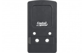 Foxtail Precision 100015 Rear Sight Dovetail Optic Adapter Plate, Black Anodized - Compatible With Glock Non-MOS Pistols