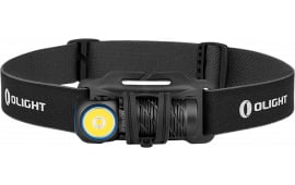 Olight PERUN2MINIBKCW Perun 2 Mini Black Anodized 2/15/40/60/250/1,100 Lumens White/Red LED