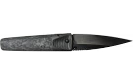 Cold Steel CSFL42CLD Caledonian 60 4.25" Folding Spear Point Plain Black Matte PVD CPM 20V SS Blade, Forged Carbon Fiber Handle