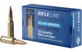 PPU PP6GH Standard Rifle 6.5 Grendel 120 GR Hollow Point Boat Tail (HPBT) - 20rd Box