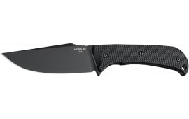 Hogue Extrak XL Fixed Blade Knife, CPM M4, 3.9" Clip Point, Black Cerakote, Black G10 Handle.