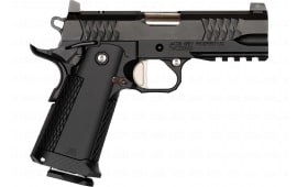 Jacob Grey Firearms TWC9425 TWC 17+1, 4.25" Black Bull Barrel, Black Optic Ready/Serrated Slide, Black Steel Frame w/Beavertail & Picatinny Rail