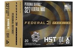 Federal P327HST1S Premium 327 Federal Mag 104 GRJacketed Hollow Point (JHP) - 20rd Box