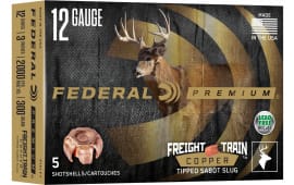 Federal P151FT Premium Freight Train 12Gauge 3" SlugShot 5 Per Box/10 Case - 5sh Box