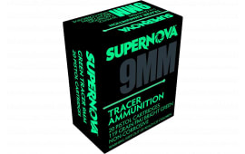Supernova PMSN9MMG Green Tracer Non Corrosive 9mm Luger 119 GR Full Metal Jacket 20 Per Box/ 50 Case - 20rd Box