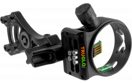 Truglo Storm G2 TG3015B 5-Pin .019" Fiber Optic Bow Sight, Pro-Brite Pins, 2" Aperture, Black