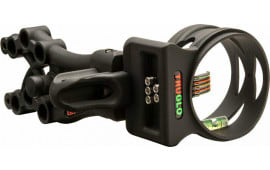 TRUGLO Carbon Xtreme 5-Pin Bow Sight TG5805B, .019" Pins, DDP Reticle, 1.9" Aperture, Carbon Composite