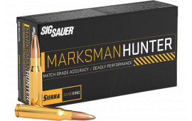 Sig Sauer E308GK16520 Marksman Hunter 308Win 165 GR 20 Per Box/10 Case - 20rd Box