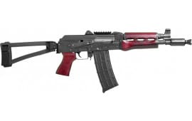 Zastava Arms ZPAP M85 ZP85556TBSR Pistol 5.56 NATO 10" 30+1 Semi-Auto, Serbian Red Furniture, Threaded Barrel, SB Tactical TF1913 Brace.
