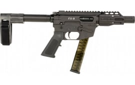 Freedom Ordnance FX9P4SBM FX-9 31+1 4" Black Nitride Steel Barrel, M-LOK Handguards, Black Anodized Aluminum Picatinny Rail Receiver, Black SB Mini Brace, AR15 Grip