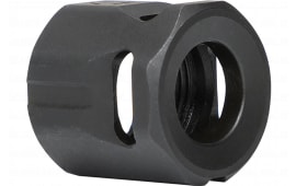 Strike Industries MCCIRCLE Micro Threaded Compensator Black Steel 1/2"x28 Threads 0.64" OAL Compatible w/ 9mm/357 SIG