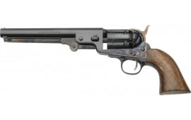 Pietta PF51CHS36712 1851 Navy London 6rd 7.50" Blued Octagon Barrel, Blued Cylinder, Color Case Hardened Steel Frame, Walnut Grip, Exposed Hammer Revolver