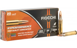 Fiocchi 223VG20 Hyperformance 223Rem 50 GR 20 Per Box