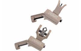 Troy SSIGNCNSTBT1 BattleSight Micro Set M4 Front/DOA Rear Weapons w/Raised Top Rail Picatinny Mount Aluminum Black