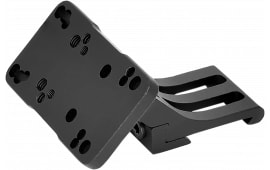 Warne 6110MR Red-Dot Riser 45 Degree Offset Reflex Black Anodized Right Hand