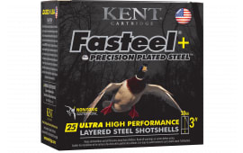 Kent Cartridge K203FSP284X6 Fasteel + Waterfowl 20GA 3" 1oz #4/6 Shot 25 Per Box/ 10 Case - 25sh Box