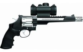 Smith & Wesson 170318 629 Performance Center Hunter 44 Mag 7.5" 6rd Black Synthetic Grip Black Frame SS Cyl Black/SS Barrel Revolver