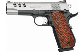 Smith & Wesson 170344 1911 Performance Center DAO 45 ACP 4.25" 8+1 Custom Wood G10 Grip Black