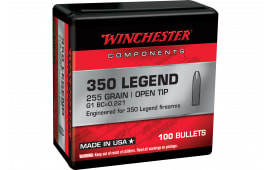 Winchester WB350L255X Rifle Bullets, 350 Legend, 255 Grain Open Tip, 100 Count, Lead Core