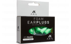 Axil LLC AXFP20GKP Travel Pack Foam Ear Plugs 31dB Green 20 Pair