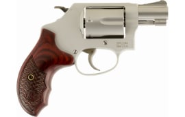 Smith & Wesson 170349 637 Performance Center DA/SA .38 Special +P 1.875" 5 Custom Wood Grip Matte Silver Finish Revolver