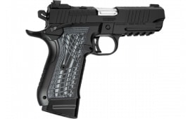 Kimber Mfg.,inc 3100014 KDS9C Rail 9mm 15+1 18+1 4.09" KimPro Black Front and Rear Serrations Stainless G-10 Grip