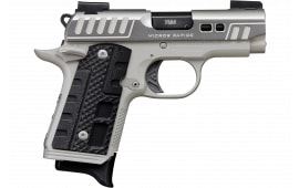 Kimber Mfg.,inc 3300223 Micro 9 Rapide Black Ice 7+1 3.15" Silver/Grey KimPro II Black G10 Grip