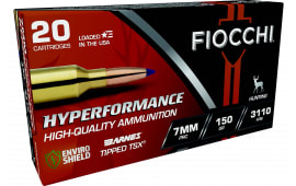 Fiocchi 7PRCTT Hyperformance 7mmPRC 150 GR Barnes Tipped TSX 20 Per Box/10 Case - 20rd Box