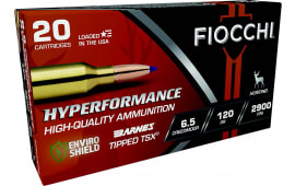 Fiocchi 65CMTTSX Hyperformance 6.5Creedmoor 120 GR Barnes Tipped TSX 20 Per Box/10 Case - 20rd Box