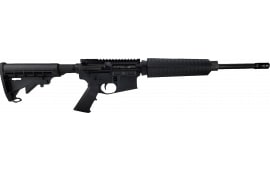 Del-Ton Inc SMORMH16-0 316MH Optic Ready 16" Manganese Phosphate Threaded Barrel Black Hard Coat Anodized 7075-T6 Aluminum Receiver M4 Flat Top w/Feed Ramps M4 6 Position