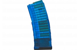 Mission First Tactical EXDPM556TB EXD 30rd 5.56 Fits AR/M4 Translucent Blue