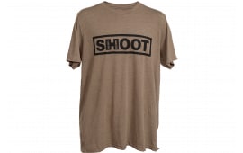 Hornady Shoot T-Shirt Brown Tri-Blend Short Sleeve Large, 99606L, Apparel.