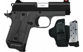 Kimber Mfg.,inc 3300252 Micro 9 RTC 9mm 7+1 3.15" Ramped Barrel Black KimPro II Flared/Lowered Ejection Port Stainless Slide Shadow Ghost Grip