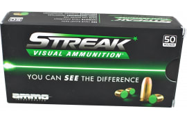 Ammo Inc 45C250TMCSTRKGRN50 Streak Visual (GREEN) 45Colt 250 GR Total Metal Case 50 Per Box/20 Case - 50rd Box