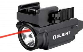 Olight Baldr RL Mini Tactical Light Black, 600 Lumens, Red Laser, 130 Meter Beam Distance