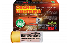 Brenneke SL122OL Orange Lightning 12Gauge 2.75" 1oz Slug Shot 5 Per Box/50 Case - 5sh Box
