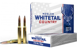 Nosler 40110 Whitetail Country 270Win 130 GR Spitzer Boat Tail 20 Per Box/10 Case - 20rd Box
